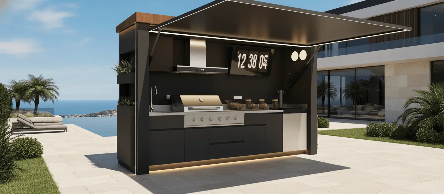 Pod BarbecueZone — rangements étanches de cuisine extérieure en inox 304