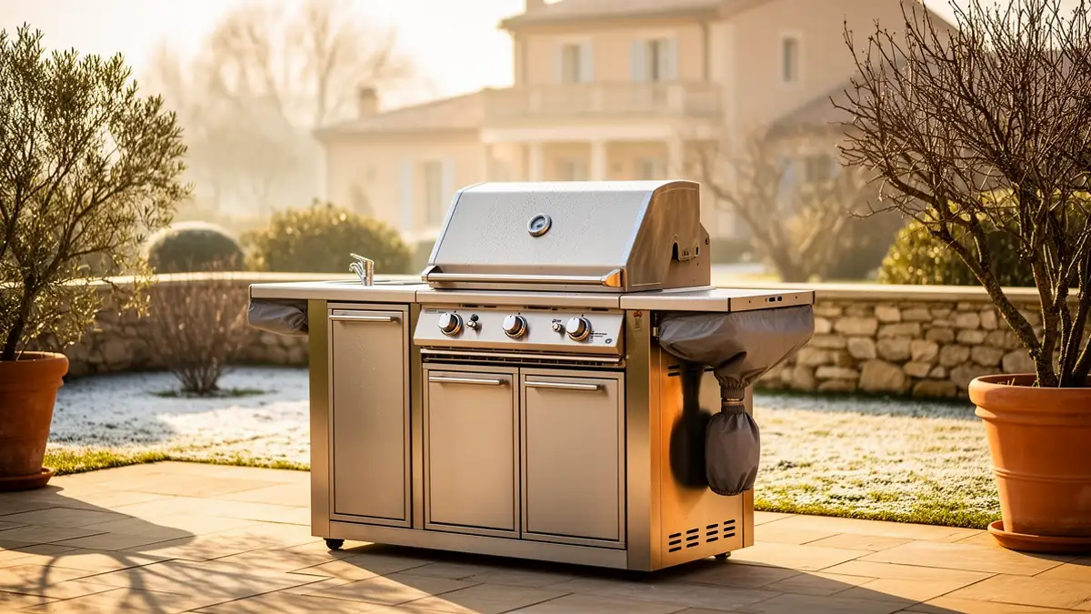 Pod de cuisine outdoor : précautions avant l'hiver