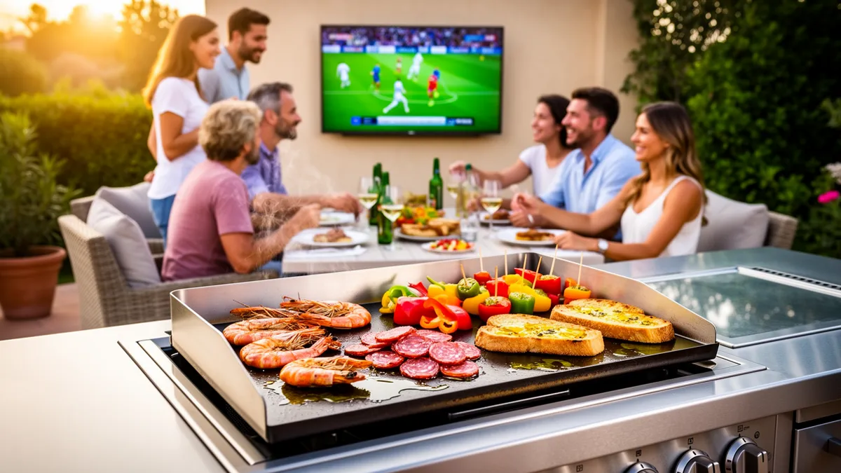 Recettes plancha rapides soiree foot mi-temps