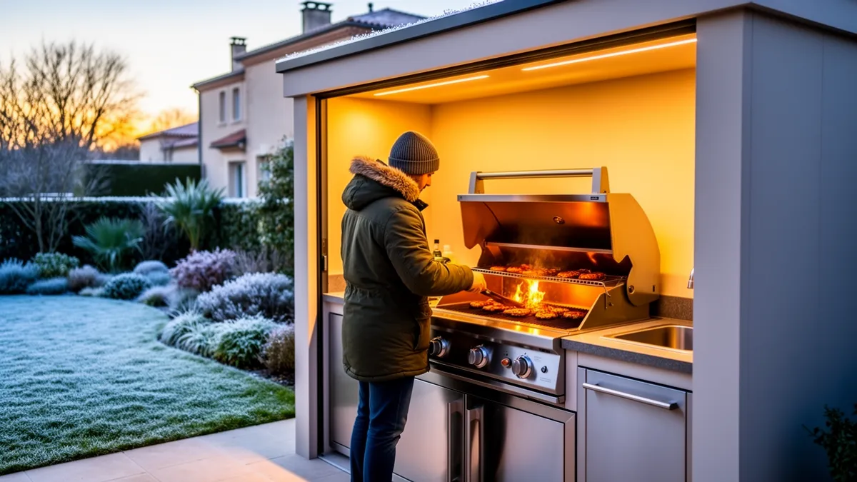 Utiliser une cuisine extérieure en hiver : conseils et astuces