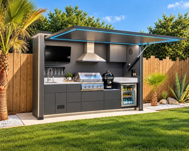 Pod Signature Design BarbecueZone — cuisine extérieure 100 % inox 304