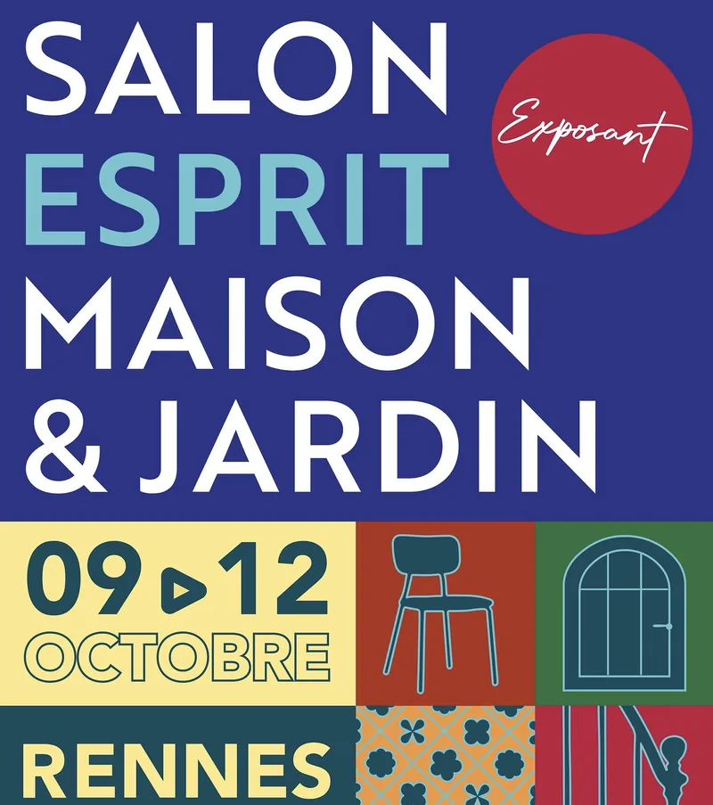 Affiche Salon Esprit Maison & Jardin — AC Paysage, revendeur BarbecueZone, du 9 au 12 octobre