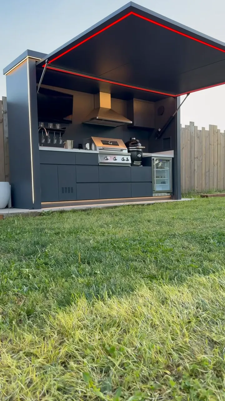 Pod Signature Design, cuisine extérieure full inox — vidéo BarbecueZone